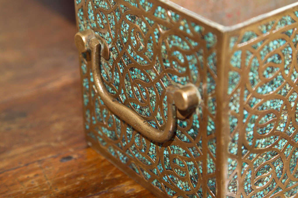 19th Century Bronze  Decorative   Box Or Coffer For Sale