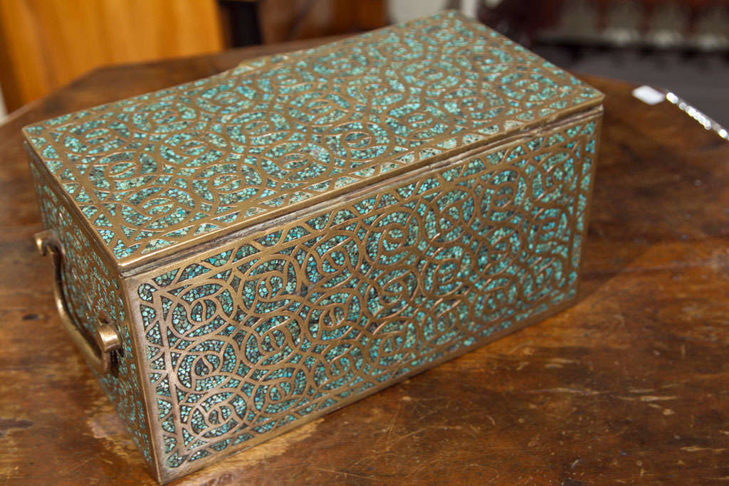 Bronze  Decorative   Box Or Coffer For Sale 2