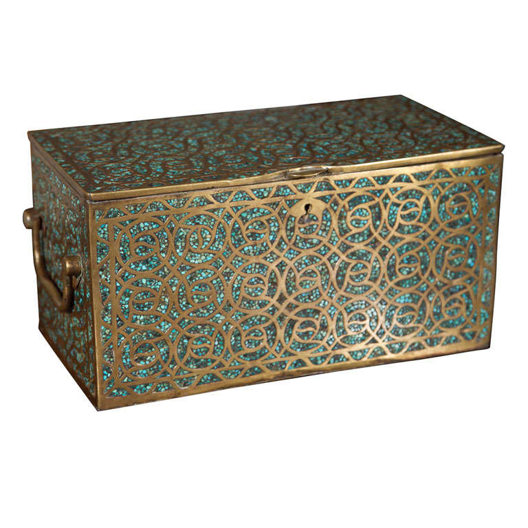 Bronze Decorative Box Or Coffer For Sale at 1stdibs