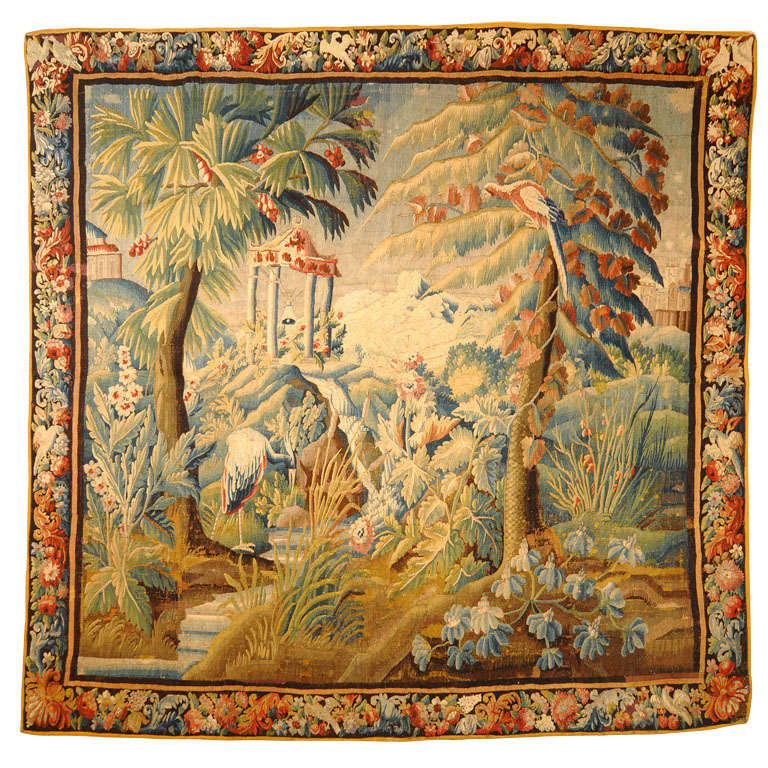 Antique Tapestry from Second Chinese Series of Bouchet
