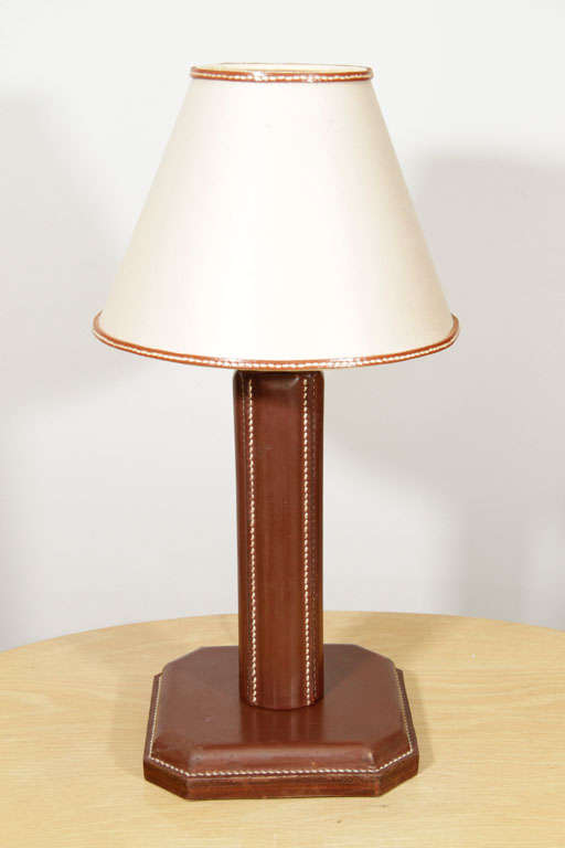 20th Century Jacques Adnet table lamp For Sale