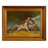OIl on Canvas Retrieving Spaniel