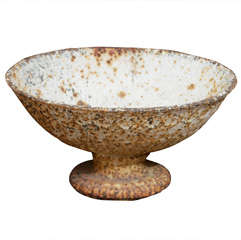 Painted Iron Pedestal Bowl, English circa 1890