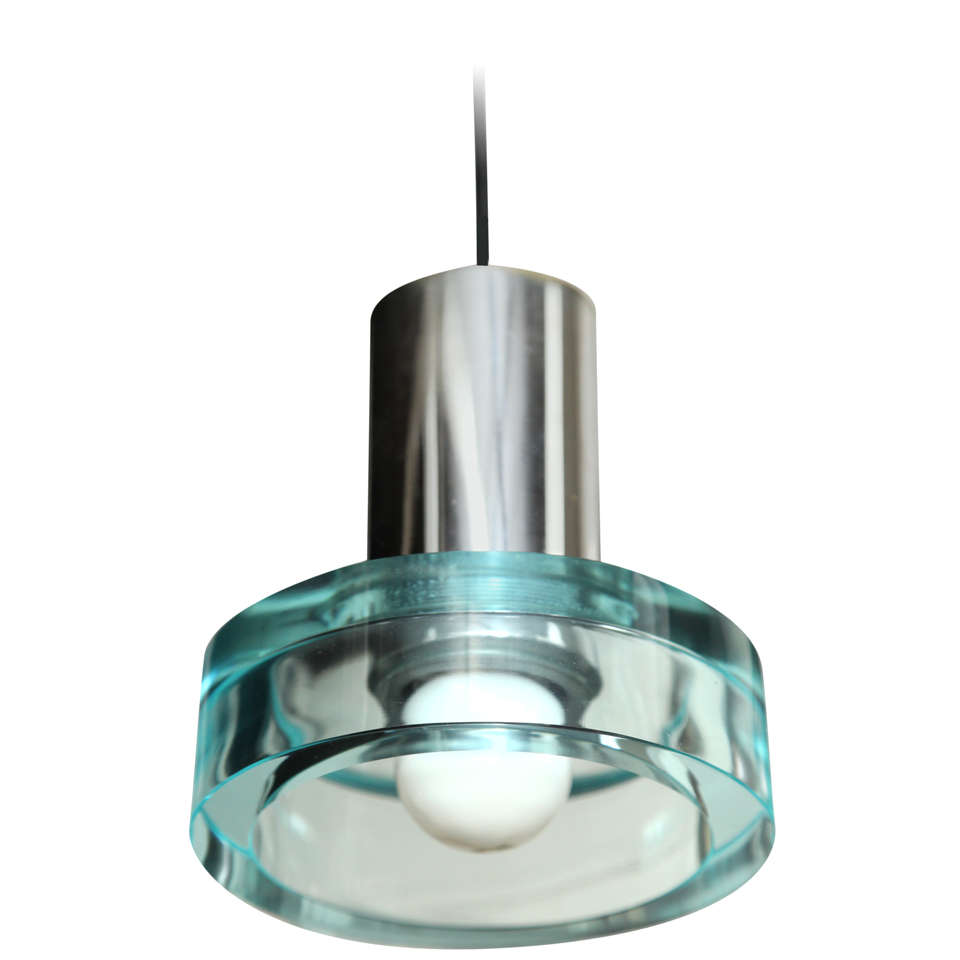 Seguso Pendent Light Designed by Flavio Poli Made in Venice For Sale