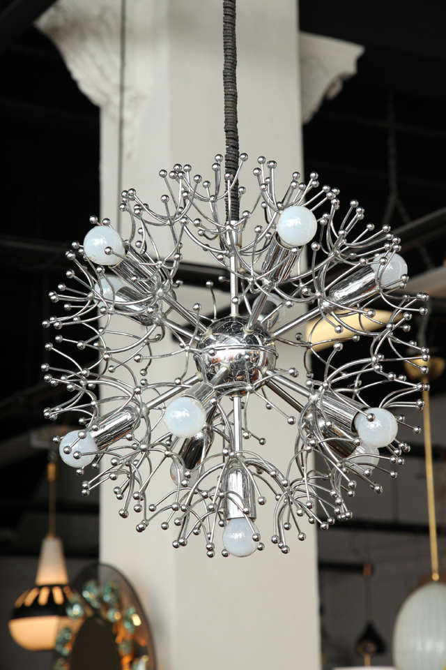 Italian Snow Flake Chandelier Made in Italy, 1960 For Sale