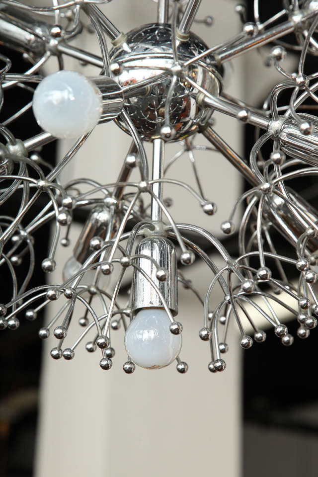 Hand-Crafted Snow Flake Chandelier Made in Italy, 1960 For Sale
