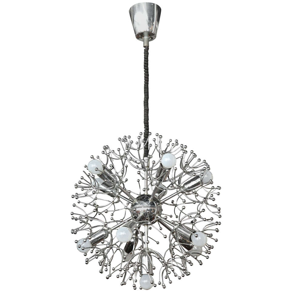 Snow Flake Chandelier Made in Italy, 1960 For Sale