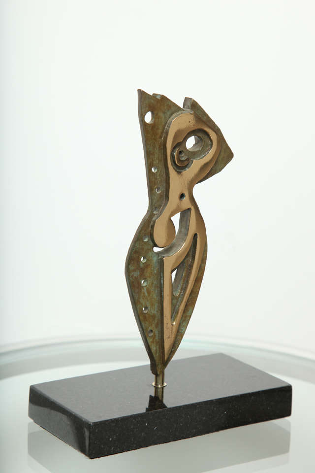 'Mercedes Woman' bronze maquette is part of a curated collection of original fine art by Anthony Quinn. This maquette was executed in 1991 and only 10 have been cast in the Edition of 45 plus 5 Artist's Proofs. Each of these works has a unique