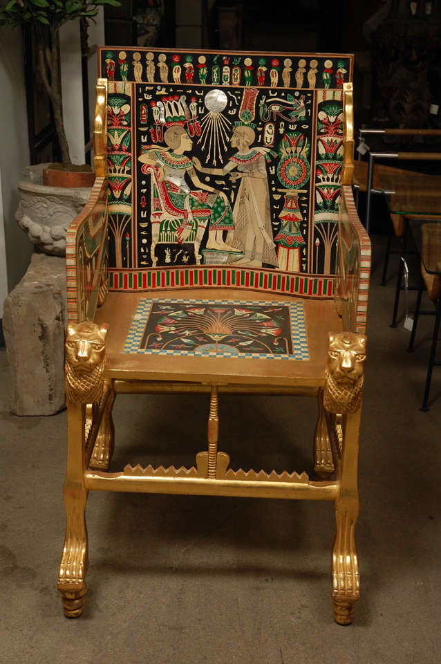 egyptian revival chair