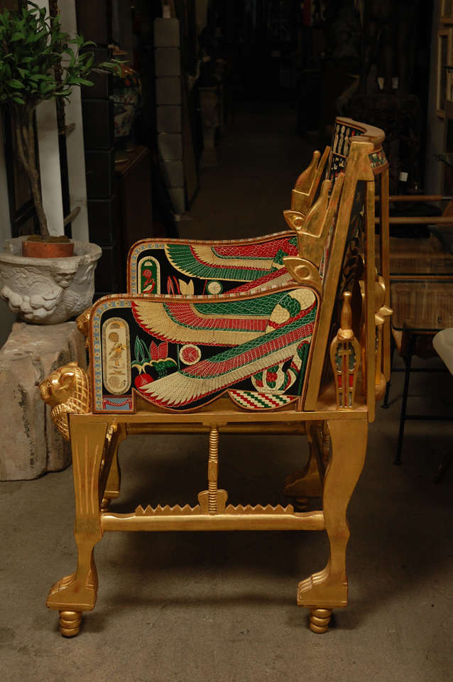 English Egyptian Revival Armchair In Good Condition In Los Angeles, CA