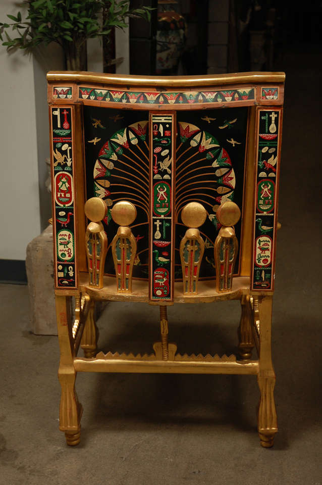 English Egyptian Revival Armchair 1