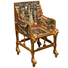 English Egyptian Revival Armchair