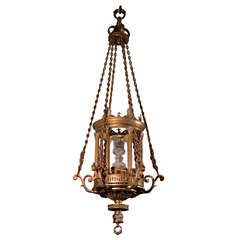Antique Chandelier. Lantern Chandelier, circa 1900
