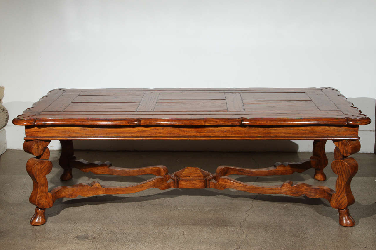 From the estate of Charles Bronson.
Beautiful handcrafted French Provincial wood coffee table with attention to details.
No nails, claw foot, unique stunning piece of sculpture/furniture.
Handcrafted exclusively for Charles Bronson.