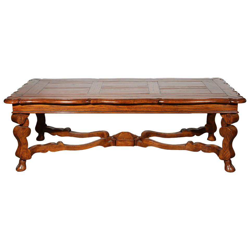 French Provencial Handcrafted Wooden Coffee Table