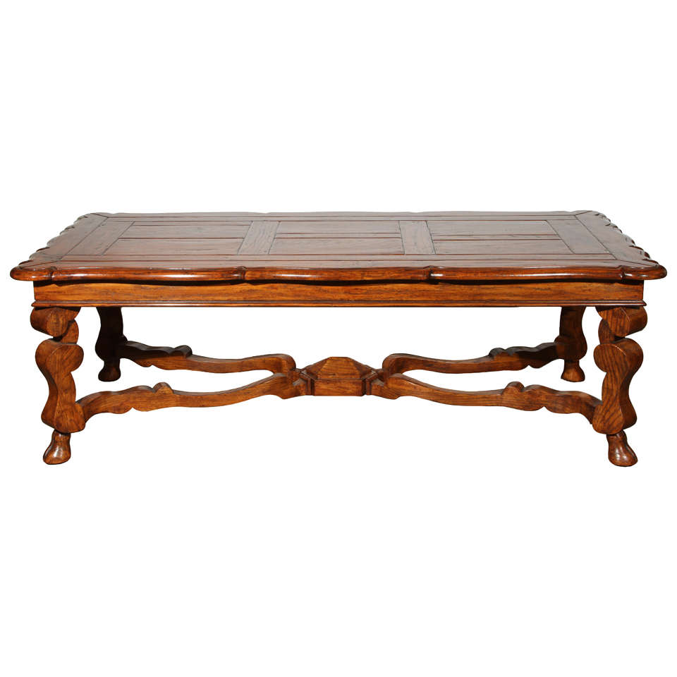 French Provencial Handcrafted Wooden Coffee Table At 1stdibs French Provencial Handcrafted Wooden Coffee Table For