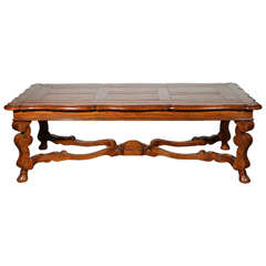 Vintage French Provencial Handcrafted Wooden Coffee Table
