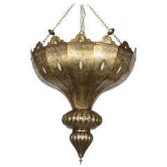 Brass Moroccan Chandelier in Alberto Pinto Style