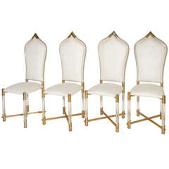 Fabulous Set of Lucite chairs by Antonio Pavia