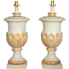 Pair of Large Urn Lamps
