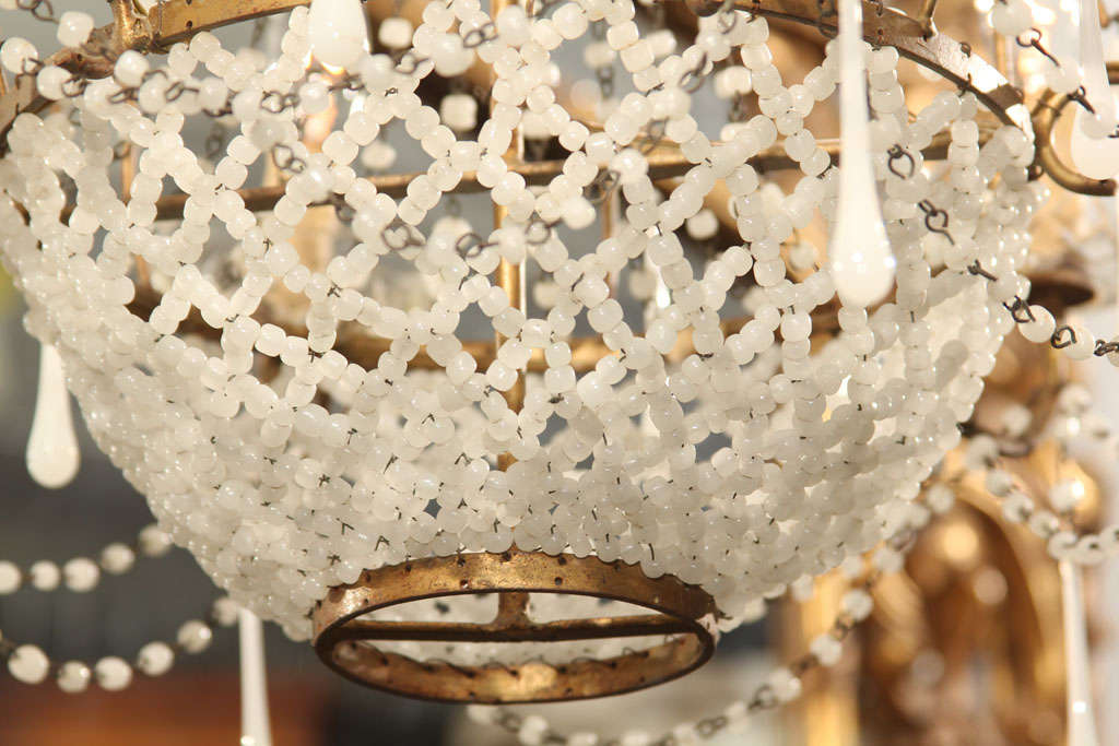 glass beaded chandelier