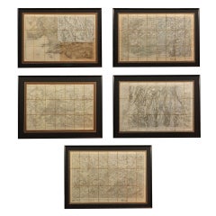 Trois cartes françaises du XIXe siècle assorties