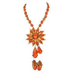Miriam Haskell Necklace and Earrings