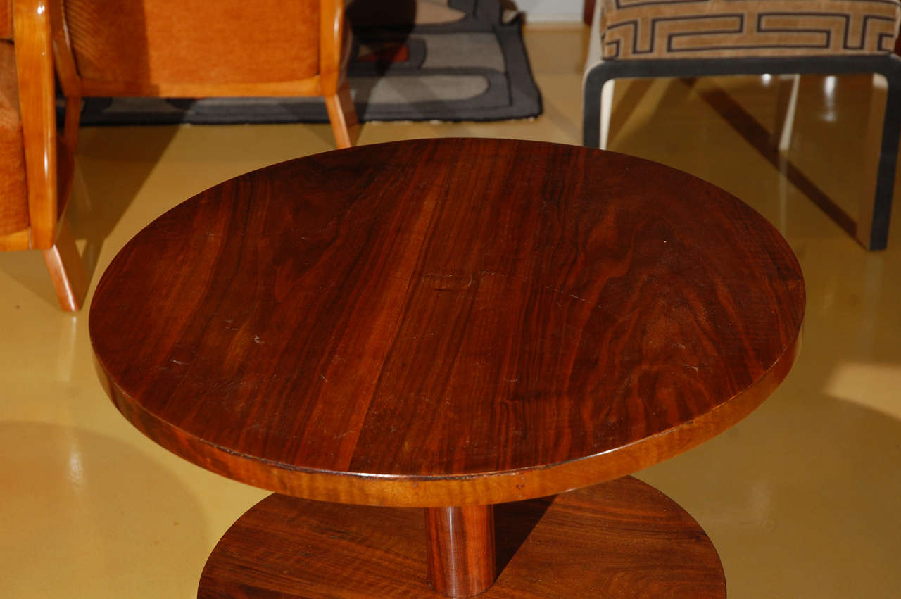 Mid-20th Century Hungarian Art Deco Multi-Layered Side Table For Sale