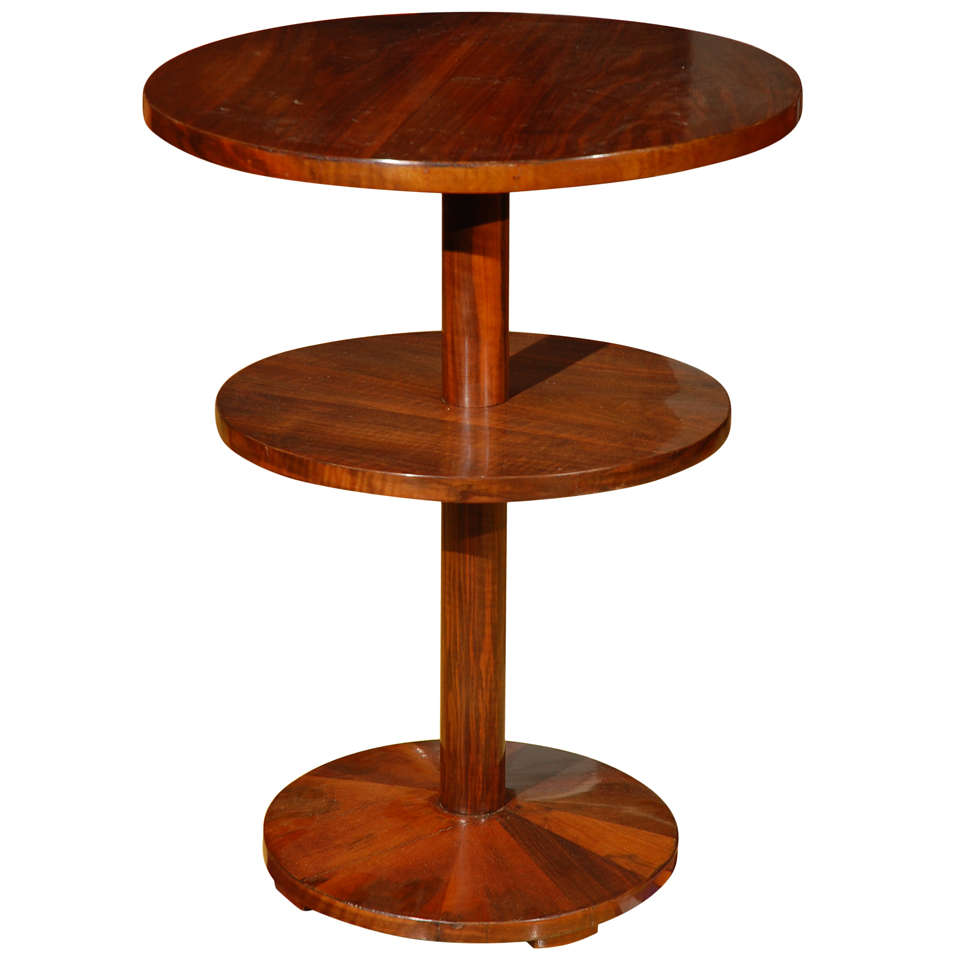 Hungarian Art Deco Multi-Layered Side Table For Sale