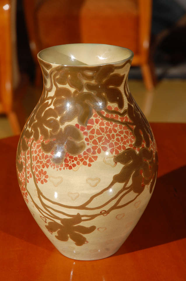 Hungarian Zsolnay Cerami Vase For Sale