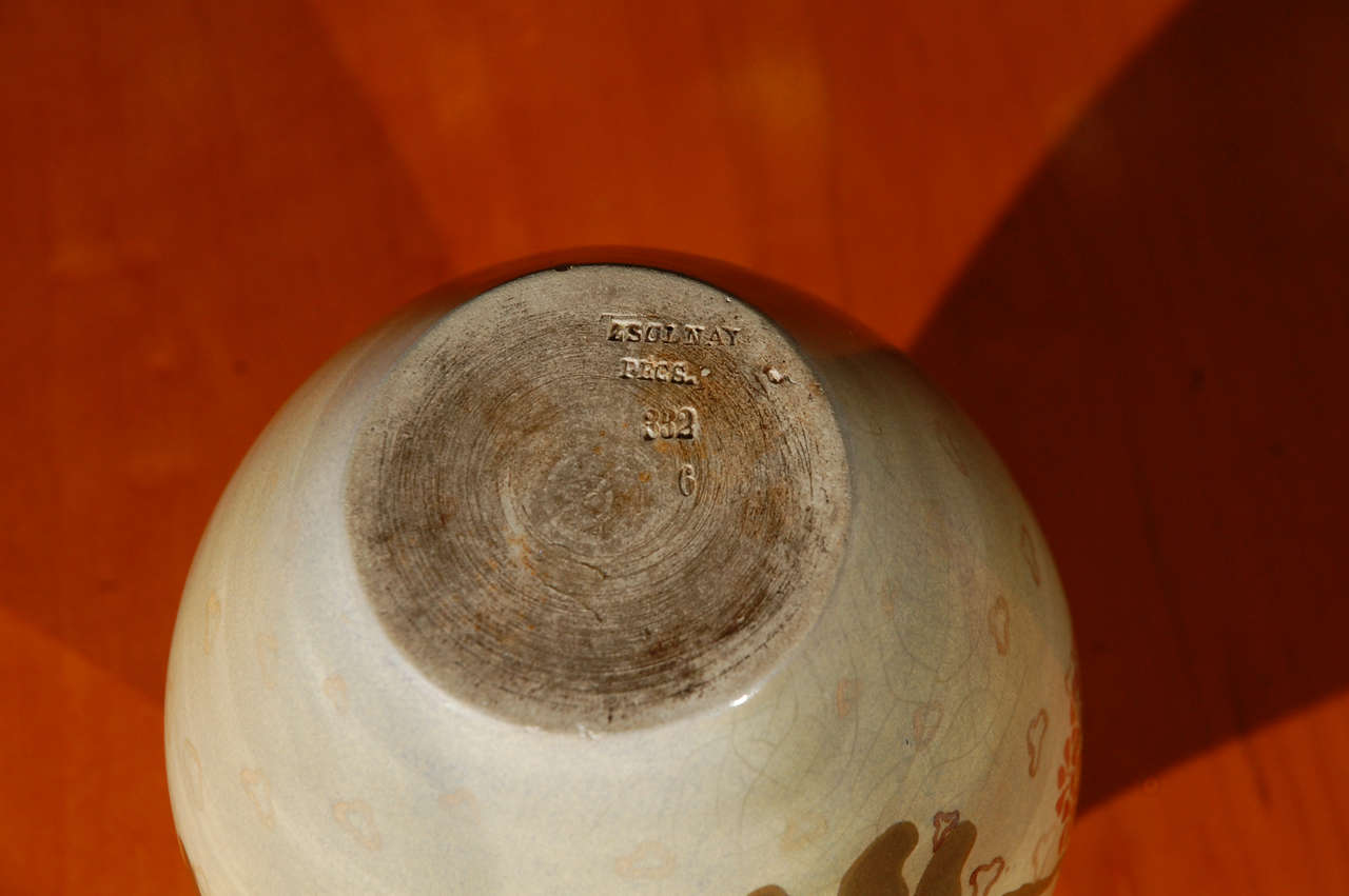 Zsolnay Cerami Vase In Good Condition For Sale In Beverly Hills, CA