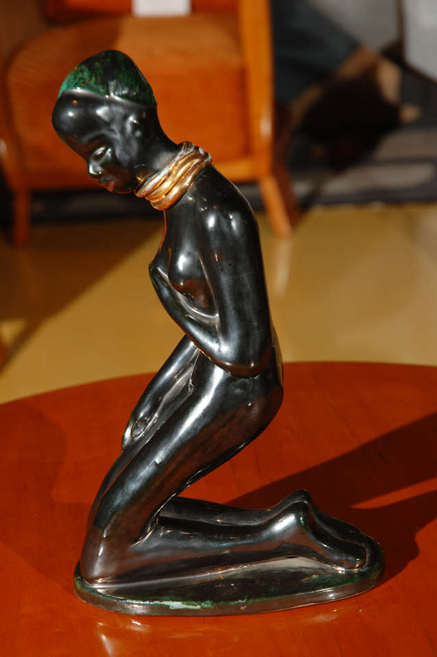 Art Deco Glazed Figurine