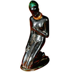 Art Deco Glazed Figurine