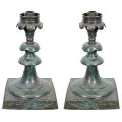 A Pair of 17th Century Candlestick