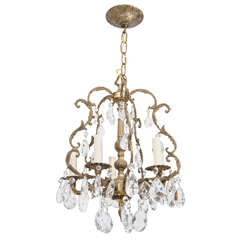 Louis XVI Style Cage Frame Chandelier