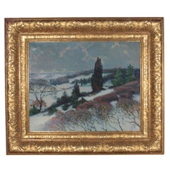 Winter Landscape Painting by Joseph Benjamin Davol (1864-1923)