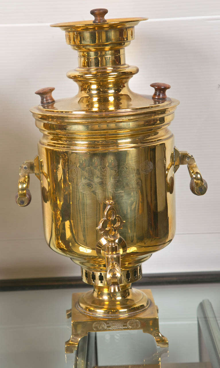 A Compatable Pair of Russian Samovars 5