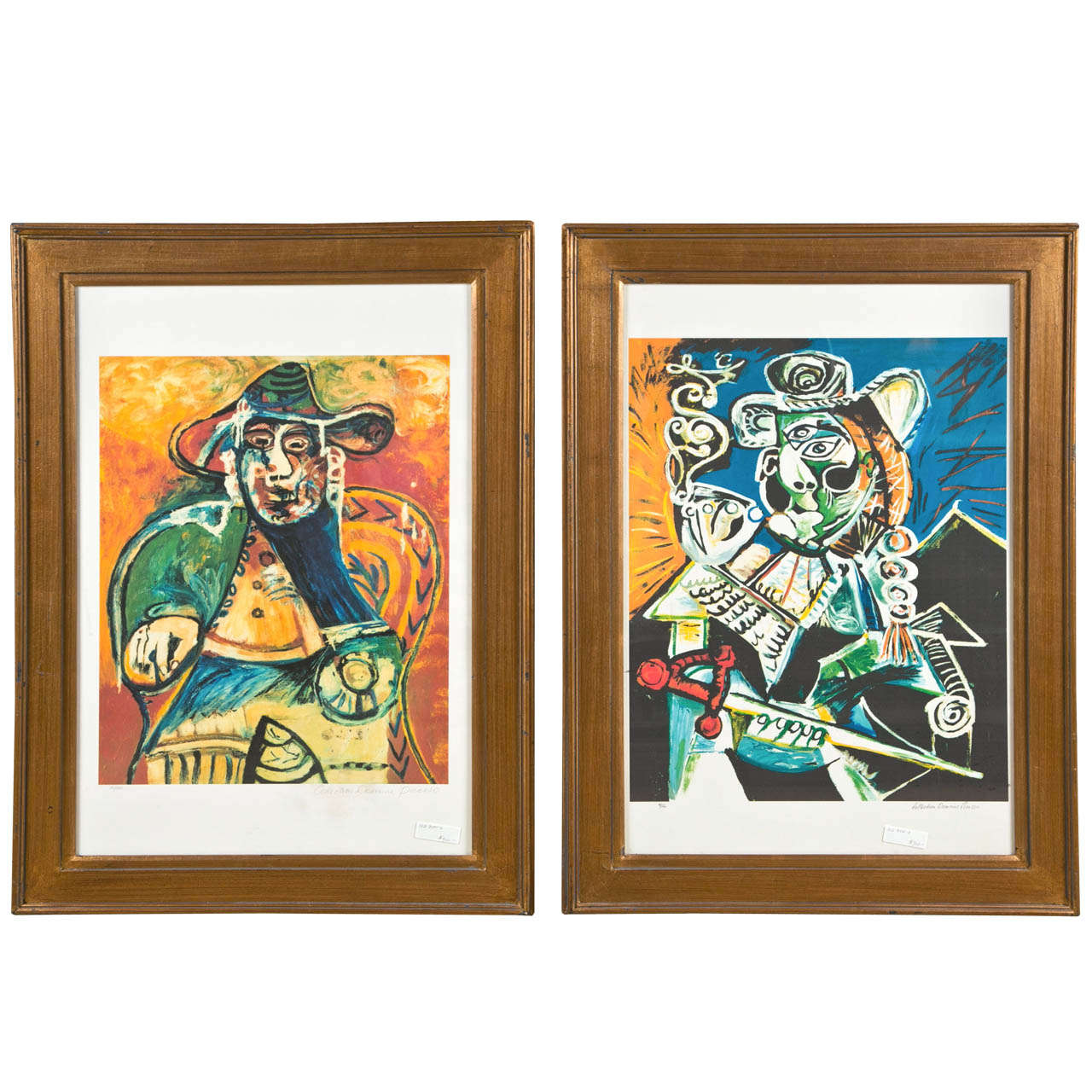 Pair of Framed Pablo Picasso Lithographs Numbered