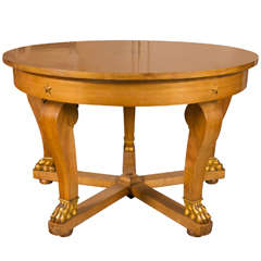 French Empire Style Inlaid Center Table