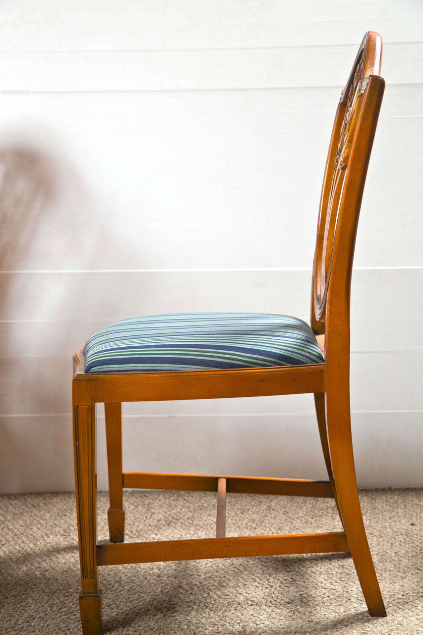 American Set of 12 Sheraton Style Dining Chairs by Charles Barr