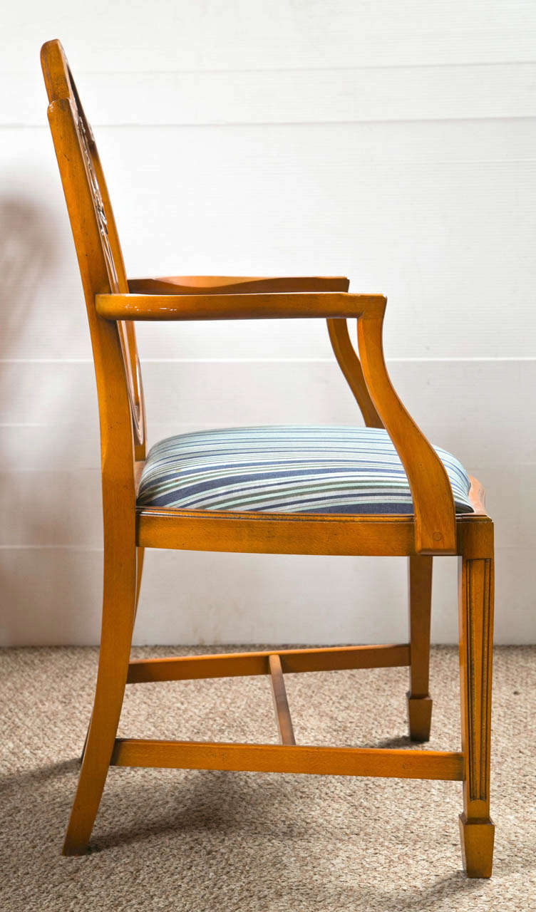 Set of 12 Sheraton Style Dining Chairs by Charles Barr at 1stDibs