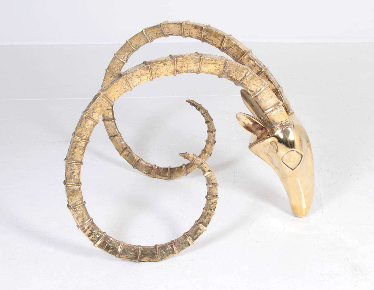 20th Century Vintage John Lyle Polished Bronze Ibex Table