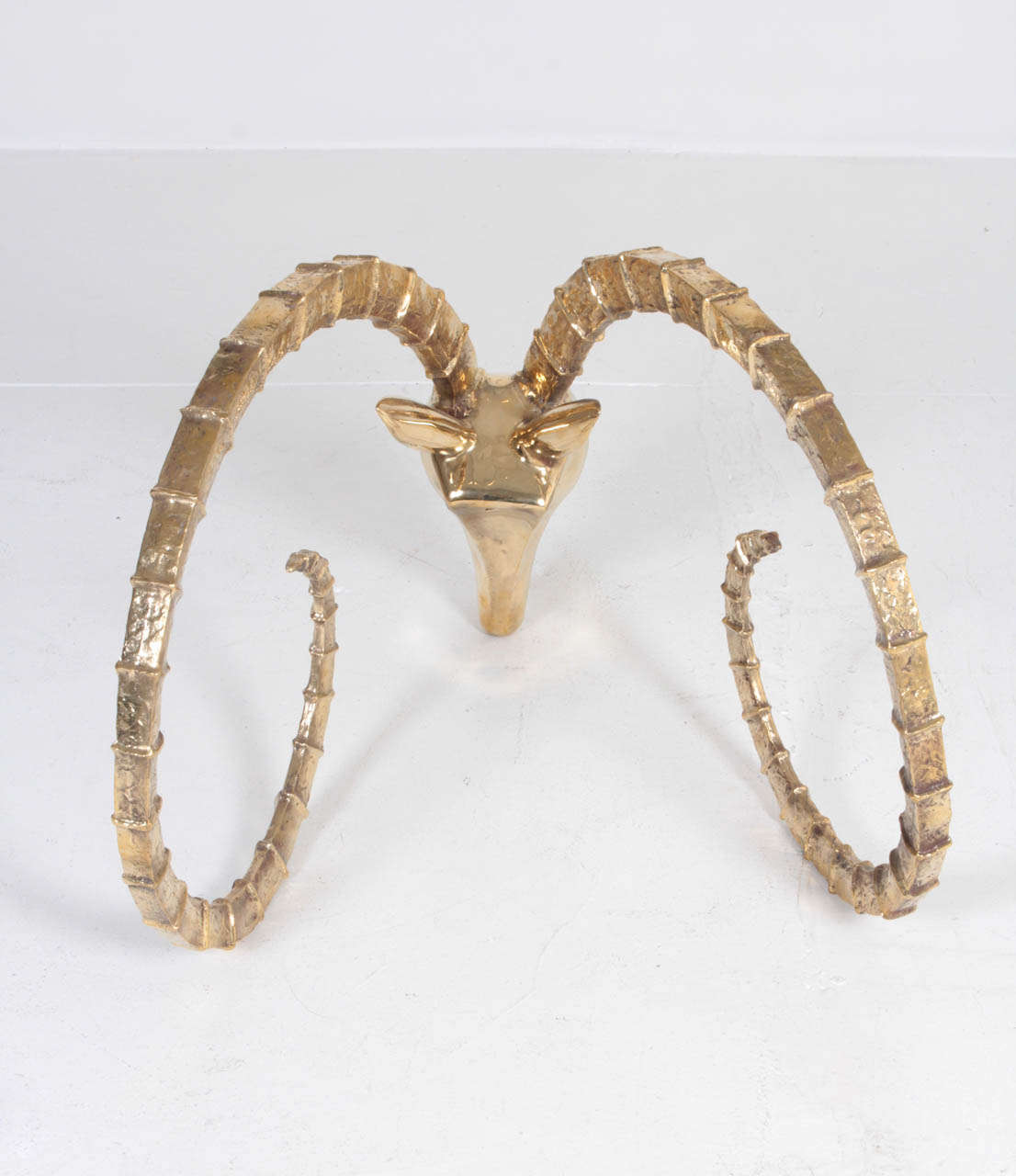 Vintage John Lyle Polished Bronze Ibex Table 1