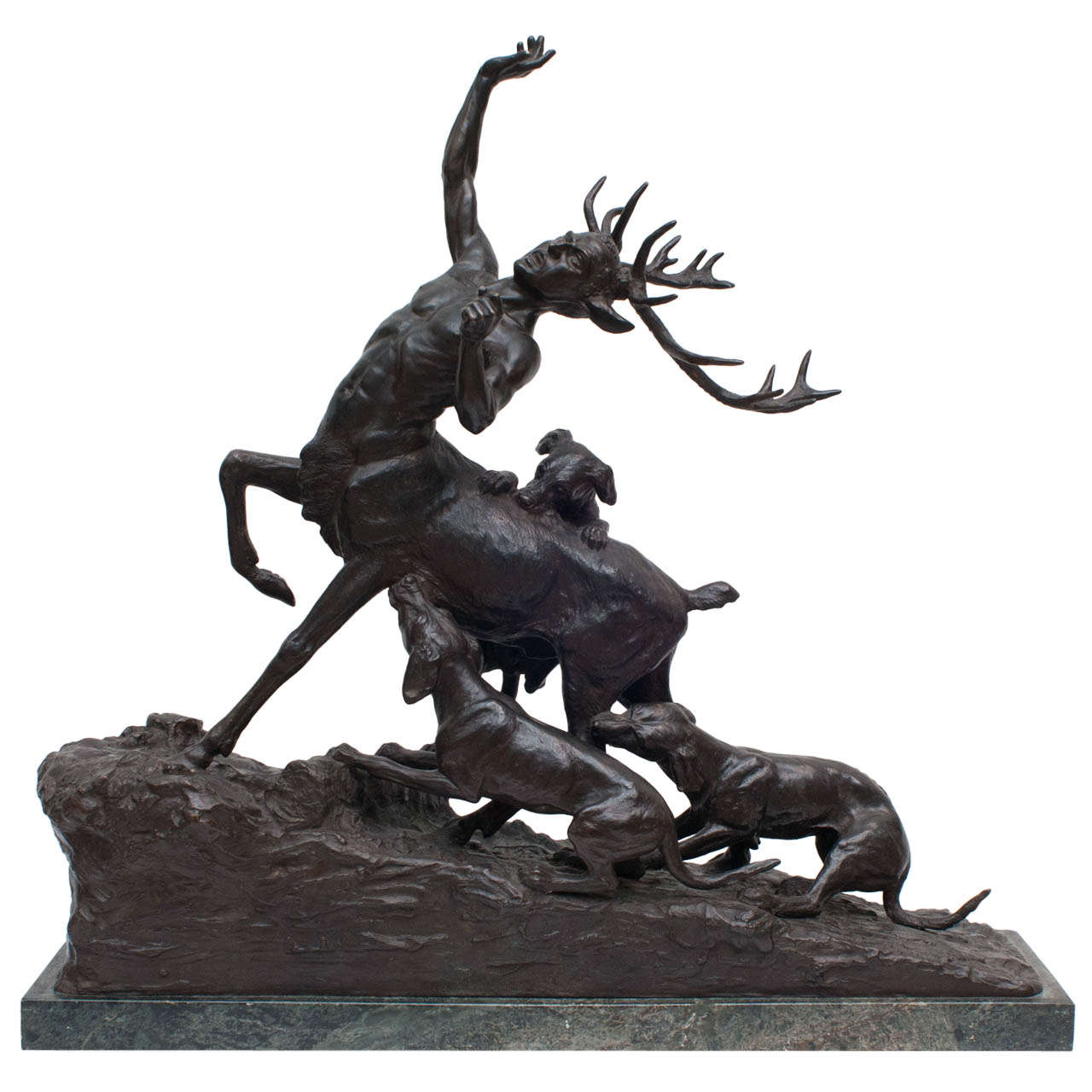 Carl Kauba Austrian Bronze "Actaeon" For Sale