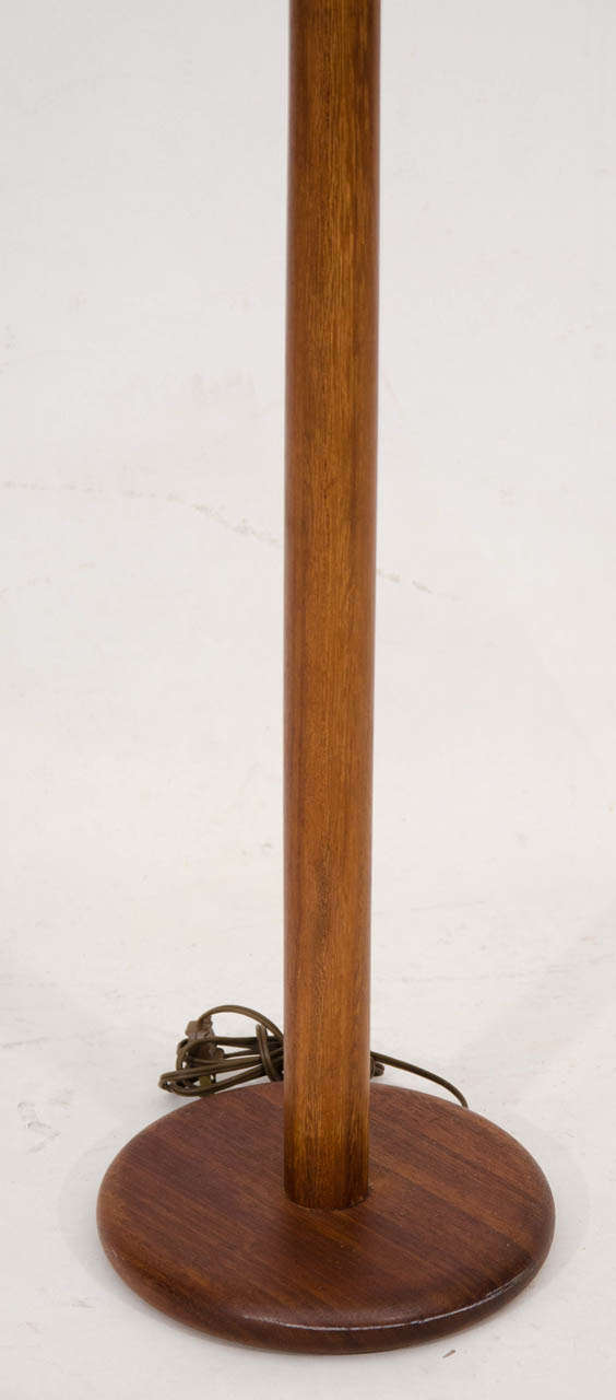 Mid-Century Modern Martz Walnut Floor Lamp