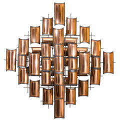 Torch Cut Copper Wall Art Sculpture