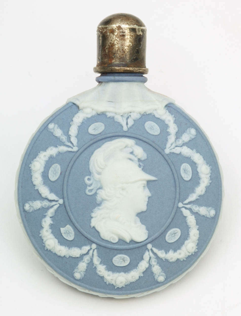 British A Rare Unmarked Wedgwood Jasper Scent Bottle With George III