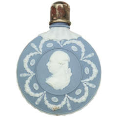 A Rare Unmarked Wedgwood Jasper Scent Bottle With George III