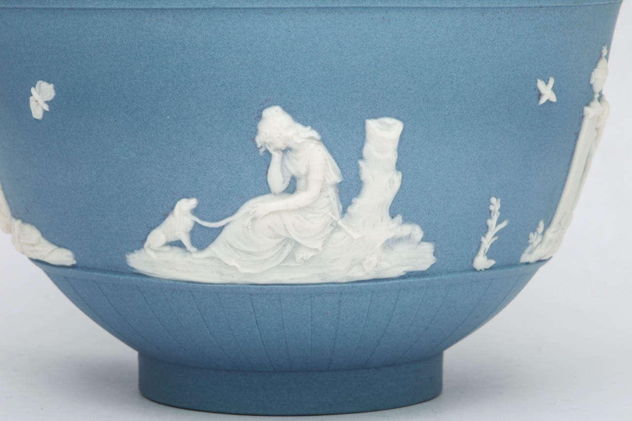 Porcelain A Rare Signed Turner Jasper Covered Sugar Bowl For Sale