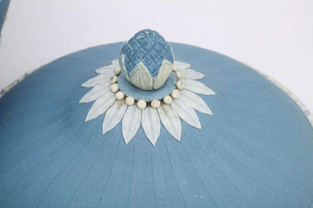 A Rare Signed Turner Jasper Covered Sugar Bowl For Sale 3